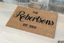 Personalized home welcome mat