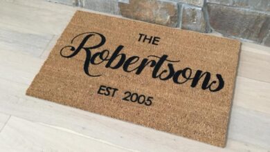 Personalized home welcome mat