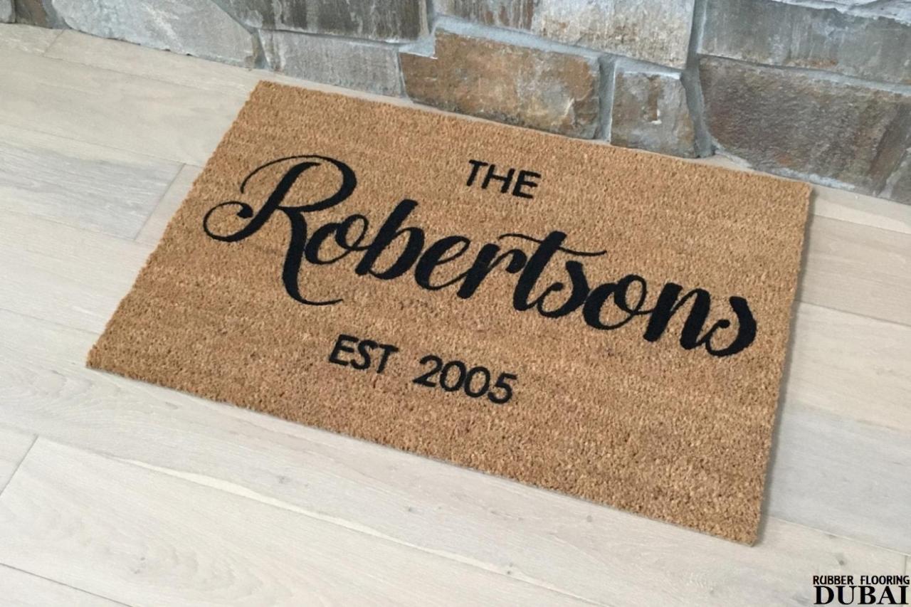 Personalized home welcome mat