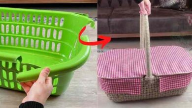 Make your own floral picnic basket