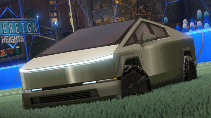 Fortnite rocket league tesla cybertruck