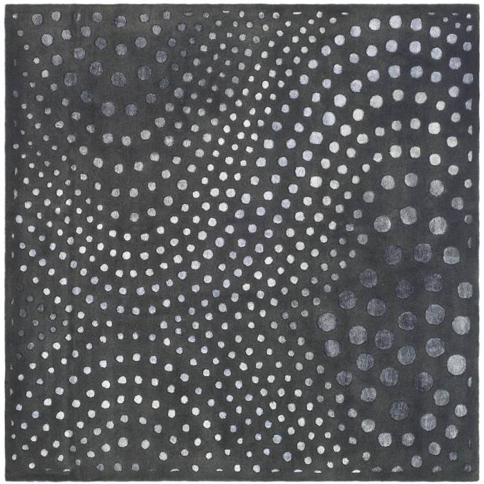 Diy polka dot rug