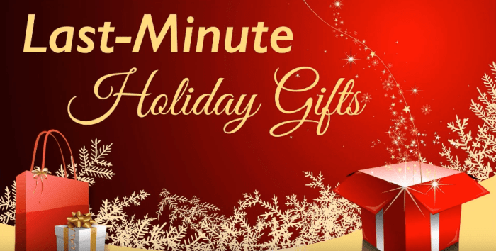 Three last minute holiday gift ideas