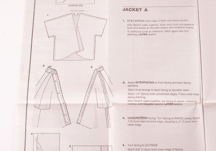 Sewing patterns and getting started