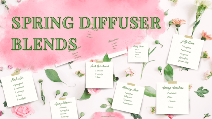 Spring summer diffuser blends