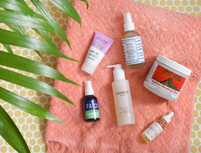 Six step natural skincare routine from target