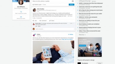 Linkedin launches trending news section