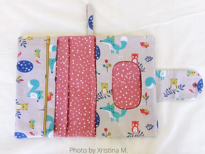 How to sew a waterproof diaper clutch