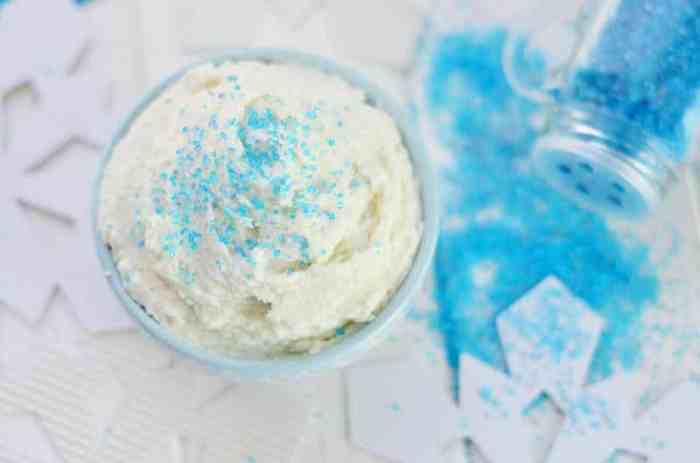 Whipped peppermint cream hand scrub