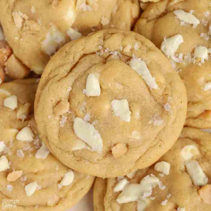 White chocolate macadamia nut cookies