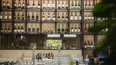 Nye wine bar serving chilled wines diy ice bucket