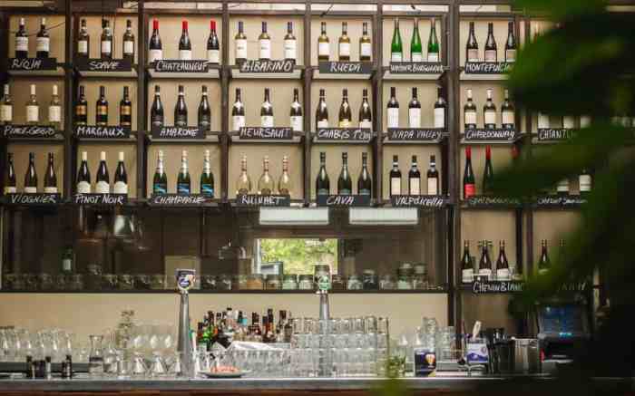 Nye wine bar serving chilled wines diy ice bucket