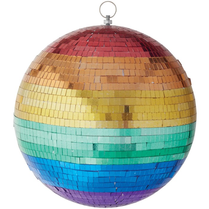 Make your own rainbow disco ball