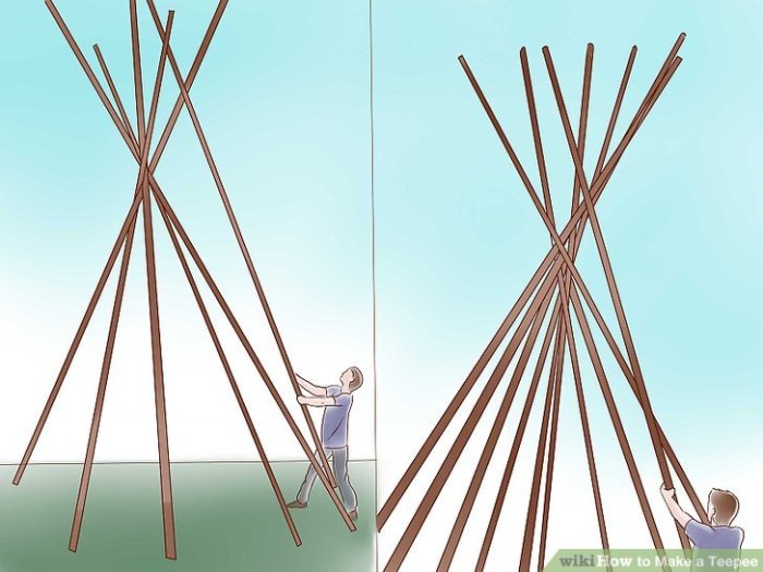 Make your own play teepee