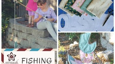 Diy fabric fishing game