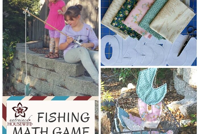 Diy fabric fishing game