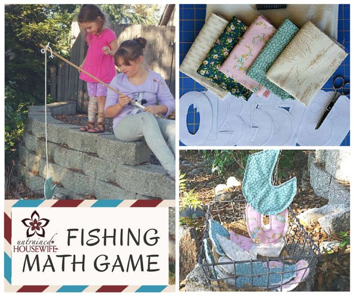 Diy fabric fishing game