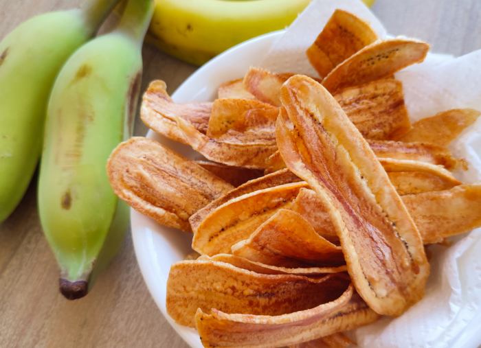 Sweet salty banana chips