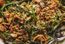 Green bean macaroni casserole