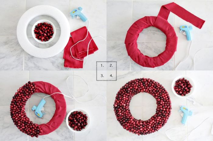 Cranberry wreath wreaths decadent festive cranberries