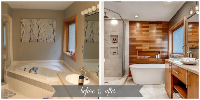 Lauras master bathroom before after