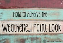 How to create a weathered paint effect