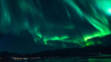 Photographing the northern lights