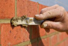 How to repair a brick mantle