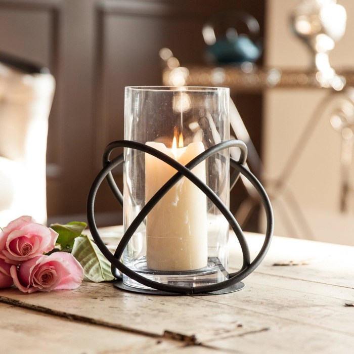 Diy modern metalic candle holders