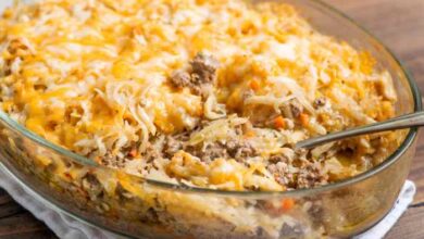 Rosemary and mushroom hashbrown casserole