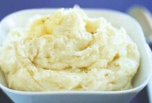 Mashed parsnip and potatoes