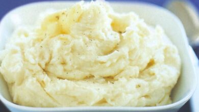 Mashed parsnip and potatoes