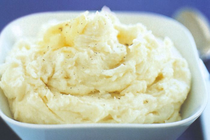 Mashed parsnip and potatoes