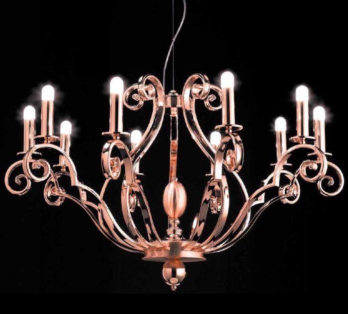 Our restyled copper chandelier