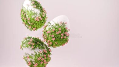 Spring easter egg display