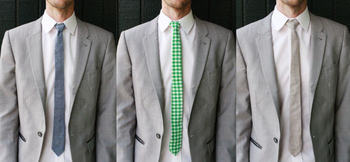 Mens skinny tie diy