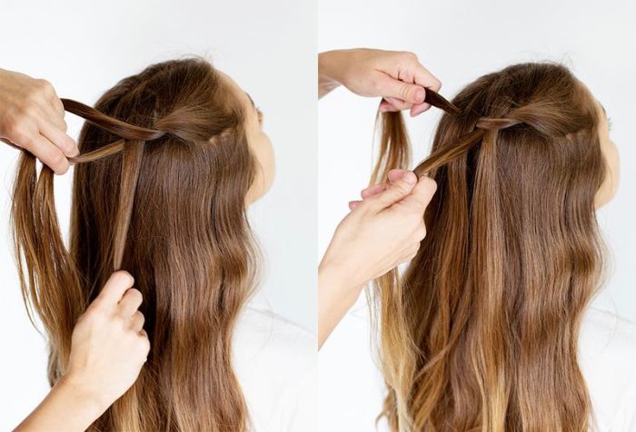 How to style a double waterfall twist