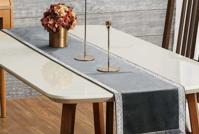 Diy modern table runner