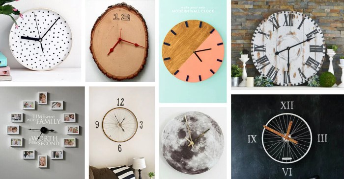 Make your own photo wall clock