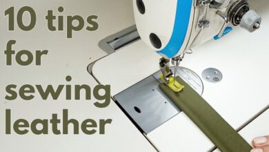 Tips for sewing leather