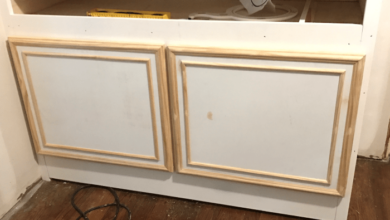 Star trim closet door diy