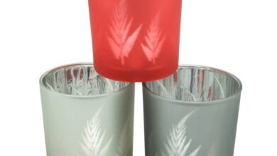 Frosted mason jar votives
