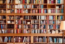 Family photo bookshelf project