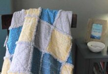 Faux fur flannel blanket diy