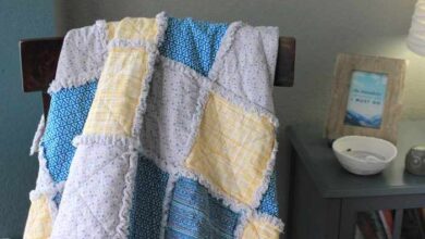 Faux fur flannel blanket diy