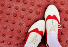 Make your own red saddle shoes