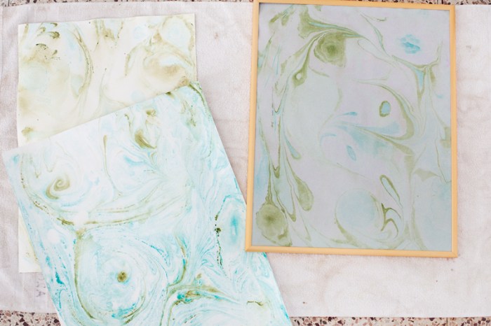 How to marbleize paper trials and errors