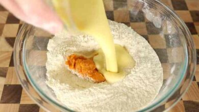 Bowtie pumpkin pasta with sage butter