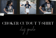 Shirt choker diy easy neck use abeautifulmess