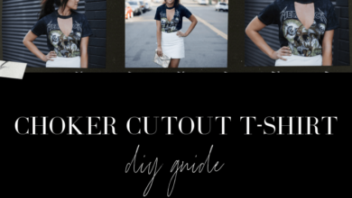 Shirt choker diy easy neck use abeautifulmess